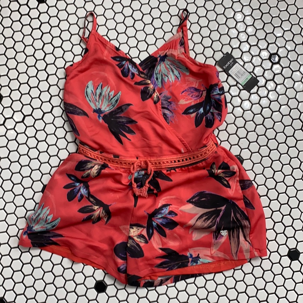 NWT Bebe girls romper size large